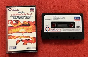 MAHLER/GEORGE SOLTI - CASSETTE TAPE - SYMPHONY NO 1 - 1986 EU REISSUE ON DECCA - Picture 1 of 6
