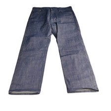 Levis 501 Mens 38x30 Jeans Button Fly White Oak Cone Blue Denim 