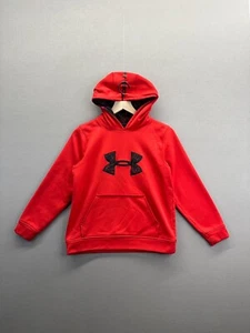 Under Armour Kids Red Hoodie Pullover Pockets Size Medium " - Picture 1 of 14