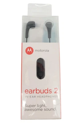 Motorola Earbuds 2 - Auricolari in-ear con microfono, nero - Immagine 1 di 3