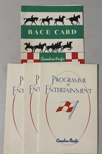 Vtg Canadian Pacific Programme of Entertainment Lot of 4 June 25,26 & 27 1959 - Picture 1 of 10