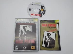 Xbox Original Max Payne CIB Complete With Manual Works Platinum Hits 2001 - Picture 1 of 6
