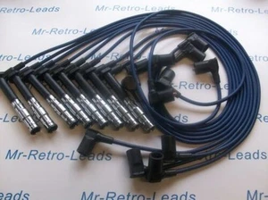 BLUE 7MM PERFORMANCE IGNITION LEADS FITS THE MERCEDES 500 420 400 E G S SL M119 - Picture 1 of 4