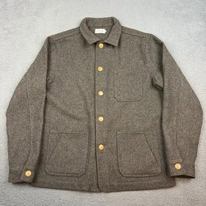 Giacca lana Taylor Stitch Ojai uomo 44 marrone tweed lavoro Shetland con bottoni - Foto 1 di 9