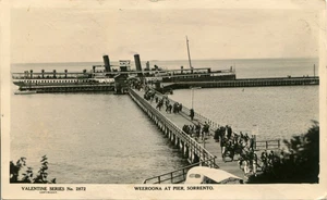 Weeroona At Pier, Sorrento - Postcard Valentine Series No. 2872 - Bild 1 von 2