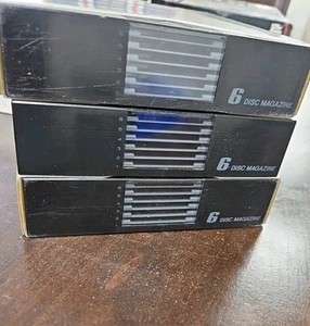 3x Kenwood CDM-600 Compact Disc Cartridges 6 Disc W/Sleeves - Imagen 1 de 6