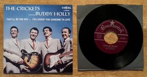 45 7" SP BUDDY HOLLY WITH THE CRICKETS THAT'LL BE THE DAY BRUNSWICK 55009 - Picture 1 of 2