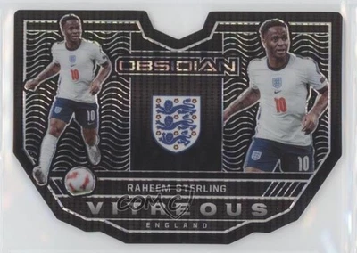 2021 Panini Obsidian Vitreous Electric Etch White Pulsar /11 Raheem Sterling #21 - Image 1 of 2