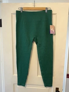 JoyLab High-Rise Leggings Womens XL Green 7/8 Length Seamless Moisture Wicking - Picture 1 of 8