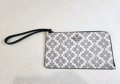 Kate Spade Nueva York Flor Muñeca Cartera Bolso para Tarjetas Muñequera Cartera Plana Dije Usado Foto 1 de 4