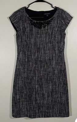 Vestido Banana Republic negro tweed sin mangas Foto 1 de 4