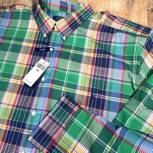 NEW Polo Ralph Lauren Shirt Mens 4XB 4XL Big Plaid Button Down Stretch City $125 - Picture 1 of 8