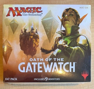 Magic The Gathering Oath of the Gatewatch Fat Pack Bundle 9 Boosters Sealed - Image 1 of 4