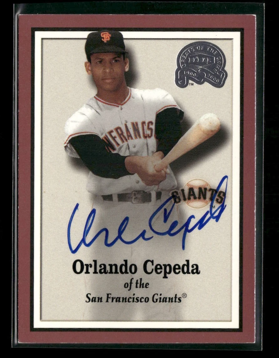 Orlando Cepeda Autographed Baseball Cards for sale | eBay