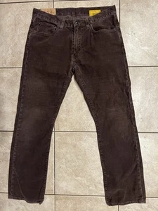 Vintage Gap Pants Mens 31x30 1969 Corduroy Brown Low rise Jeans Straight Leg - Picture 1 of 10