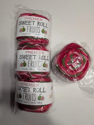 Premier Yarns Sweet Roll Fruits Yarn-Guava -2056-04 - Image 1 of 4