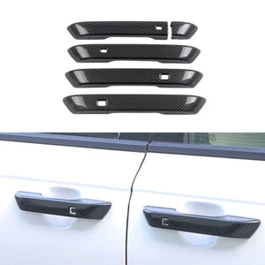 Cubierta de manija de puerta lateral exterior de fibra de carbono para Kia Carnival 2022-2023 5x - Imagen 1 de 8