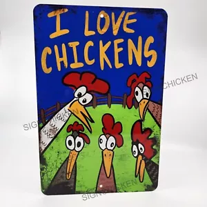 AMO POLLOS, letrero para el cuidador de pollos, letrero de gallinero, arte de granero - Imagen 1 de 2