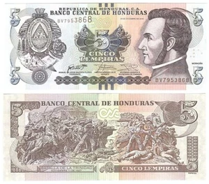 Honduras - 5 Lempiras 2016 UNC P. 98 Lemberg-Zp - Picture 1 of 1