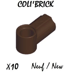 Lego 32013 - 10x Brique Technic Axle Pin Connector #1 - Marron Dark Brown - NEUF - Imagen 1 de 1