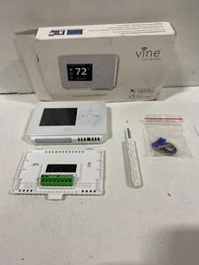 Vine Smart Wifi 7day/8period Programmable Thermostat Model TJ-225, White - Picture 1 of 5