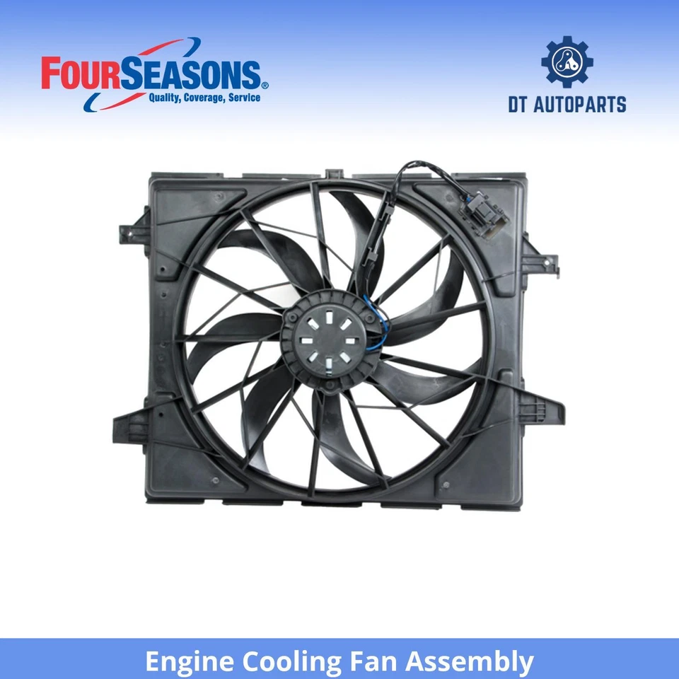 Conjunto de ventilador de refrigeración del motor Jeep Grand Cherokee 2011-2013 4 estaciones 2012 Foto 1 de 4