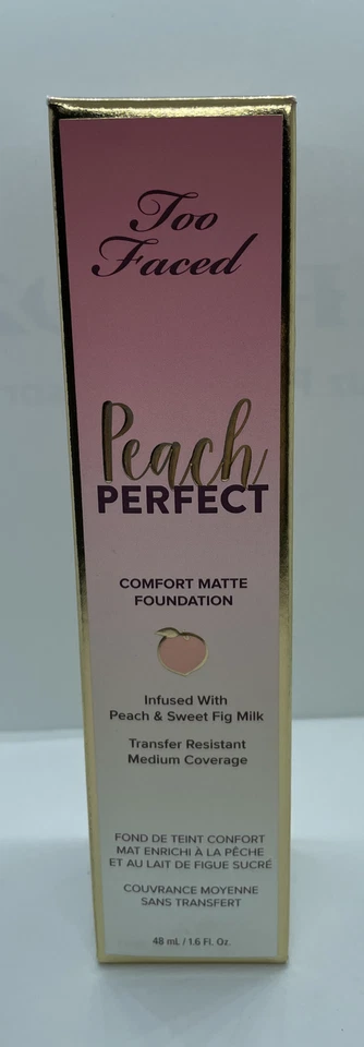 Too Faced Peach Comfort Matte Foundation Ganache 1.6fl.oz