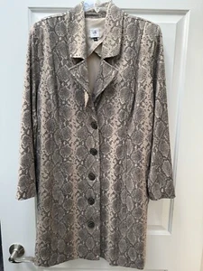 Cabi King Cobra Blazer Cappotto Giacca Donna Taglia 2XL Stampa Serpente 4114 Tasche - Foto 1 di 12