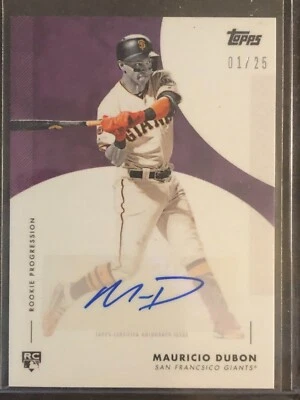 2020 Topps Progression #13C-A Mauricio Dubon San Francisco Giants AUTO AUTOGRAPH - Image 1 of 2