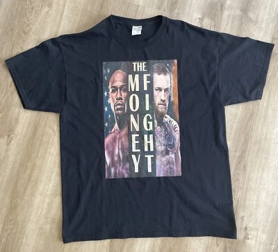 Camiseta de boxeo The Money Fight Floyd Maywesther VS Connor Mcgregor XL Foto 1 de 4