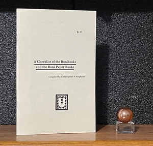A CHECKLIST of BONIBOOKS & Boni Paper Books Ultramarine Resource Books on Books! - Picture 1 of 7