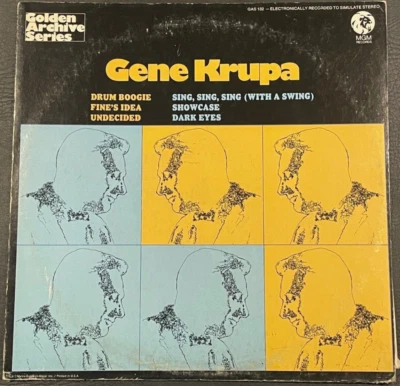 Gene Krupa LP VINYL MGM Golden Archive Series GAS-132 VG+/VG - Image 1 of 4