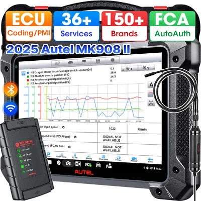 Autel MaxiSys MK908 II MS908S PRO II Elite Programming Diagnostic Scanner Tool - Image 1 of 4