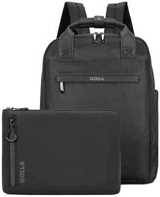 Golla Laptop Rucksack Orion 13 l + Laptoptasche 15 Zoll (black / schwarz) + Buds - Bild 1 von 4