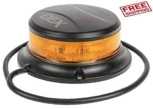 LED Amber Beacon Class 1 Multivolt Low Profile Permanent Mount - Bonus Switch - Picture 1 of 9