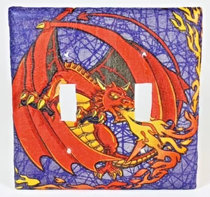 Placa de cubierta de interruptor de pared Dragon. Dos palancas. Con tornillos. - Imagen 1 de 1