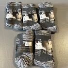 Yuedge Breathable Cotton Terry Cushion Athletic Hiking Crew Socks. (1805). Large