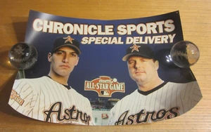 Póster de periódico Houston Chronicle 2004 12""X17,5"" Roger Clemens & Andy Pettitte - Imagen 1 de 2