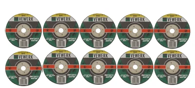 VEWERK BY BERGEN 3" 75mm x 1mm Metal Cutting Disc for Stainless Steel Air Cut Off Tool 10 in Pack