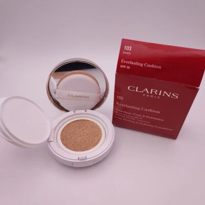 Base hidratante Clarins Everlasting Cushion FPS 50 103 MARFIL Foto 1 de 4