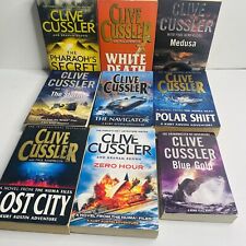 9 x Clive Cussler The Numa Files Series Mixed Large Books Lot Bundle