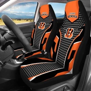 Autositzbezug personalisierte rutschfeste Sitzschoner 2-teilig mit Cincinnati Bengals - Bild 1 von 7