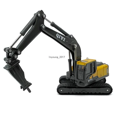 1/60 Scale Drill Excavator Toy Diecast Construction Vehicle Toys for Boys Gray - Image 1 of 4