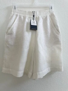 Massimo Dutti Linen Shorts in Ivory size XS - Picture 1 of 6