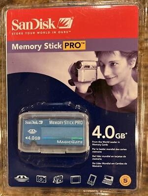 SanDisk 4 GB Memory Stick PRO (SDMSV-4096-A10) - Image 1 of 3