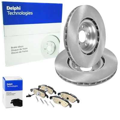 DELPHI Dischi Freno 345mm + Pastiglie Freno Anteriori Adatto A per Audi Q5 8R - Immagine 1 di 3