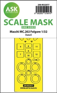 Art Scale Kit 200-M32077 - 1:32 Macchi MC.202 Folgore one-sided express fit mask - Picture 1 of 1