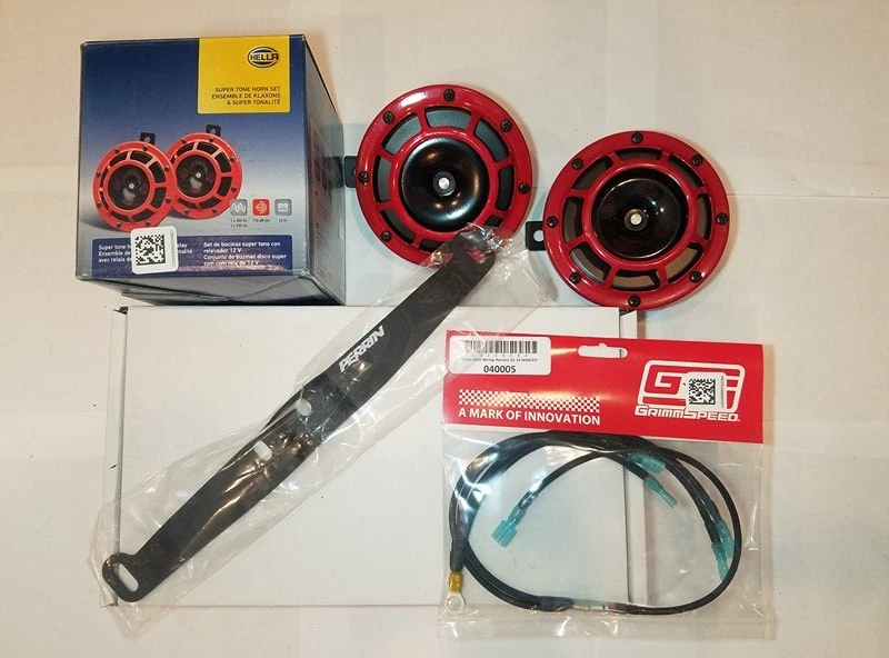 Hella Supertone 角带 Perrin 托架/GRM 线束。 2015+ WRX/STI  — 第 1/1 张图片