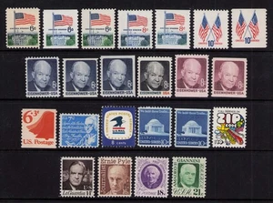 US Stamp set of 23 Regular Issues NH Flag Coil Booklet 1968-74 1397-1400 1519 - Picture 1 of 1