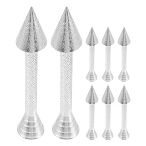 8pcs Cake Flower Cones: Cake Decorating Rod Flower Nails - Aluminium Alloy Cone - Picture 1 of 12